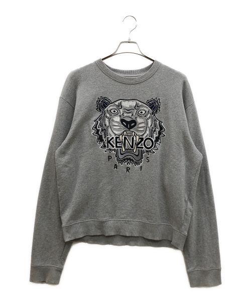 KENZO（ケンゾー）KENZO (ケンゾー) エンブロイダードタイガーバラエティー グレー サイズ:Lの古着・服飾アイテム