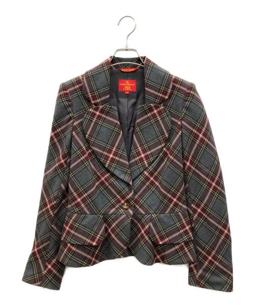 Vivienne Westwood RED LABEL（ヴィヴィアンウエストウッドレッドレーベル）Vivienne Westwood RED LABEL (ヴィヴィアンウエストウッドレッドレーベル) ラブジャケット グレー サイズ:2の古着・服飾アイテム