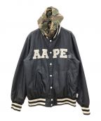 Aape BY A BATHING APEエーエイプ バイ アベイシングエイプ）の古着「リバーシブルブルゾン」｜ブラック×カーキ