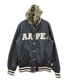 Aape BY A BATHING APE（エーエイプ バイ アベイシングエイプ）の古着「リバーシブルブルゾン」｜ブラック×カーキ