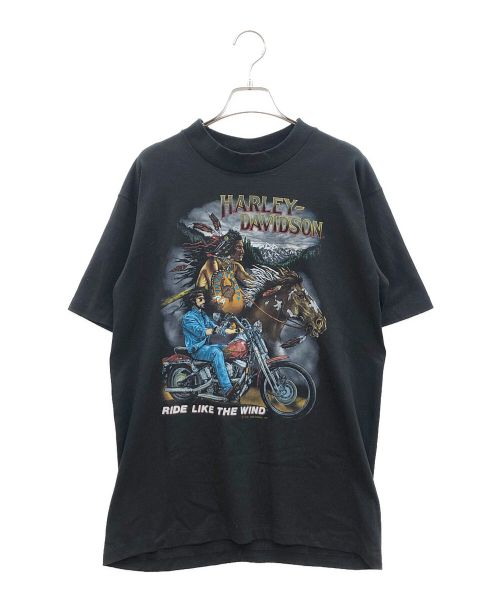 HARLEY-DAVIDSON（ハーレーダビッドソン）HARLEY-DAVIDSON (ハーレーダビッドソン) Tシャツ ブラック サイズ:Lの古着・服飾アイテム