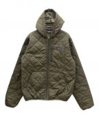 Patagoniaパタゴニア）の古着「ダイアモンド キルト ボマー フーディ」｜カーキ