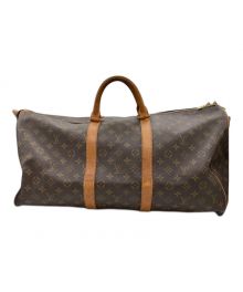 LOUIS VUITTON（ルイ ヴィトン）の古着「トラベルバッグ　キーポル55」｜ブラウン