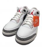 NIKEナイキ）の古着「ハイカットスニーカー NIKE(ナイキ） Air Jordan 3 Retro(エア ジョーダン スリー レトロ）」｜ホワイト