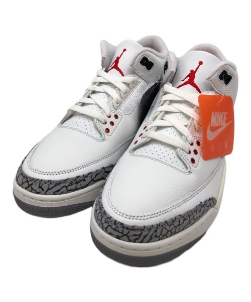 NIKE（ナイキ）NIKE (ナイキ) ハイカットスニーカー NIKE(ナイキ） Air Jordan 3 Retro(エア ジョーダン スリー レトロ） ホワイト サイズ:SIZE 28cm 未使用品の古着・服飾アイテム