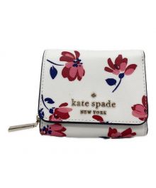 Kate Spade（ケイトスペード）の古着「3つ折り財布」｜ネイビー×ホワイト