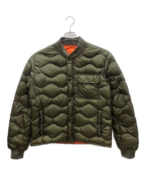 MONCLER（モンクレール）MONCLER (モンクレール) MONCLER FRANCK ボンバージャケット グリーン×オレンジ サイズ:2の古着・服飾アイテム