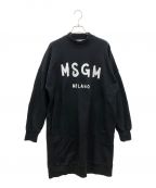 MSGMエムエスジーエム）の古着「MSGM スウェットワンピース」｜ブラック