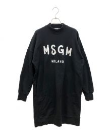 MSGM（エムエスジーエム）の古着「MSGM スウェットワンピース」｜ブラック