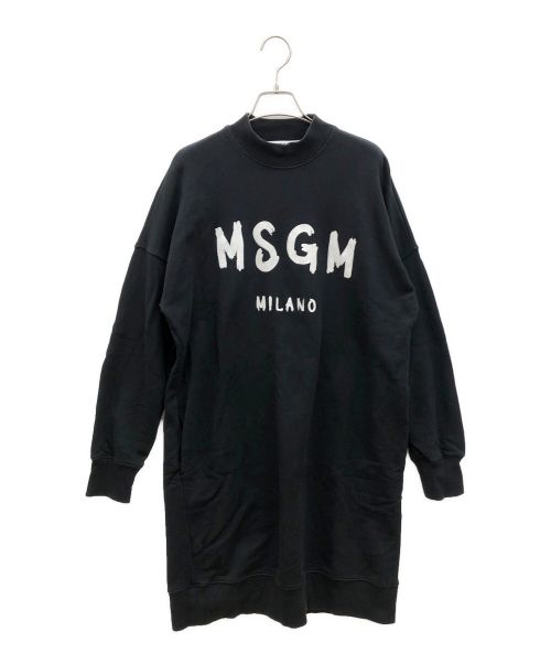 MSGM（エムエスジーエム）MSGM (エムエスジーエム) MSGM スウェットワンピース ブラック サイズ:Sの古着・服飾アイテム