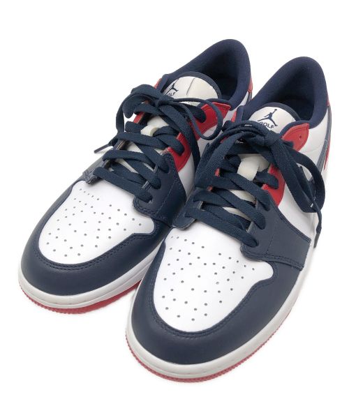 NIKE（ナイキ）NIKE (ナイキ) スニーカーNike Air Jordan 1 Low Golf（ナイキ エアジョーダン1 ロー ゴルフ） ホワイト×ネイビー×レッド サイズ:28の古着・服飾アイテム