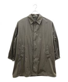 AURALEE（オーラリー）の古着「CHAMBRAY BIG SOUTIEN COAT」｜カーキ