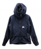 and wanderアンドワンダー）の古着「フリースジャケット twill fleece jacket」｜ネイビー