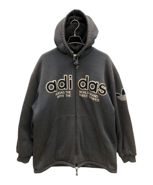 adidas（アディダス）adidas (アディダス) 80sジップパーカー　デサント社/古着 グレー サイズ:JASPO Oの古着・服飾アイテム