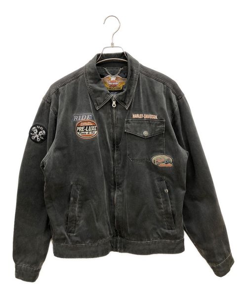 HARLEY-DAVIDSON（ハーレーダビッドソン）HARLEY-DAVIDSON (ハーレーダビッドソン) 90sバック刺繍ジャケット　イーグルタグ/古着 ブラック サイズ:Ｍの古着・服飾アイテム