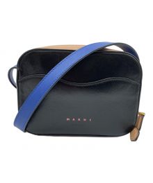 MARNI（マルニ）の古着「2カラーミニショルダーバッグ」｜ブラック×ブルー