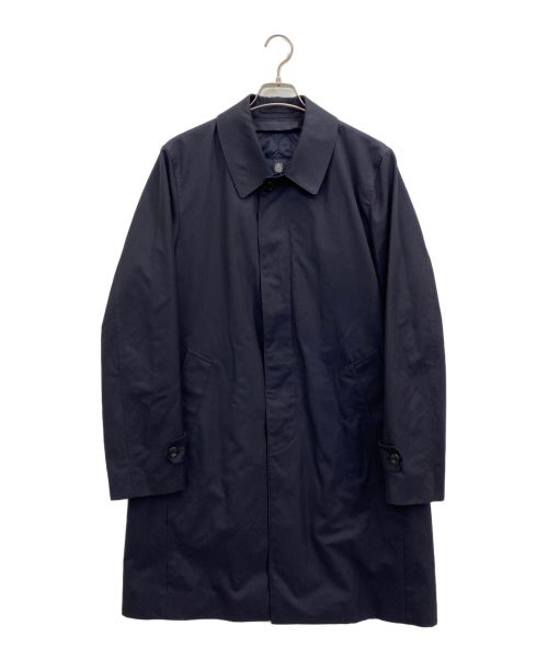 Aquascutum（アクアスキュータム）Aquascutum (アクアスキュータム) ライナー付ステンカラーコート ネイビー サイズ:38の古着・服飾アイテム