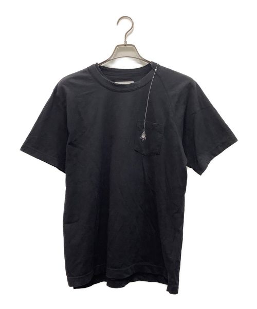 sacai（サカイ）sacai (サカイ) ポケットTシャツ ブラック サイズ:2の古着・服飾アイテム