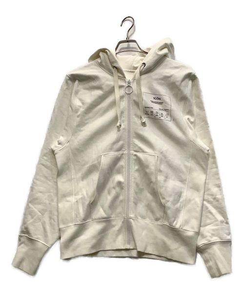 Maison Margiela（メゾンマルジェラ）Maison Margiela (メゾンマルジェラ) 1CONロゴフーディー ホワイト サイズ:46の古着・服飾アイテム