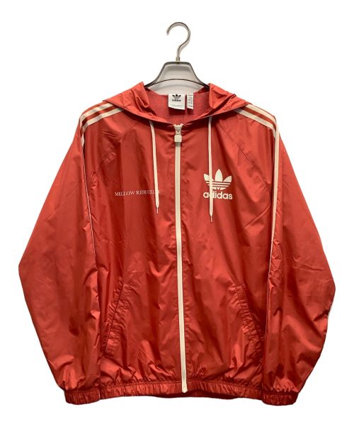 adidas（アディダス）adidas (アディダス) グラフィックスメローライドクラブウィンドブレーカー レッド サイズ:XLの古着・服飾アイテム