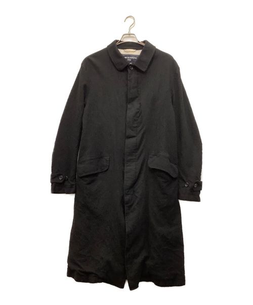 COMME des GARCONS HOMME（コムデギャルソン オム）COMME des GARCONS HOMME (コムデギャルソン オム) ウールサージ縮絨コート ブラック サイズ:Mの古着・服飾アイテム