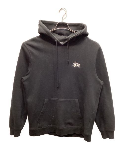 stussy（ステューシー）stussy (ステューシー) プルオーバーパーカー ブラック サイズ:Lの古着・服飾アイテム