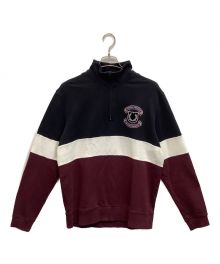 FRED PERRY（フレッドペリー）の古着「ハーフジップスウェット」｜トリコロールカラー