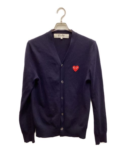 PLAY COMME des GARCONS（プレイ コムデギャルソン）PLAY COMME des GARCONS (プレイ コムデギャルソン) ニットカーディガン ネイビー サイズ:Sの古着・服飾アイテム