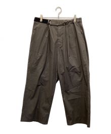 Graphpaper（グラフペーパー）の古着「Stretch Typewriter Wide Chef Pants」｜チャコールグレー