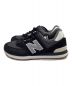 NEW BALANCE (ニューバランス) ローカットスニーカー ブラック サイズ:25.5cm：5000円