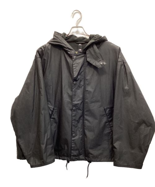 Barbour（バブアー）Barbour (バブアー) KAPTAIN SUNSHINE (キャプテンサンシャイン) ビッグトランスポ-ターフーディジャケット ブラック サイズ:38の古着・服飾アイテム