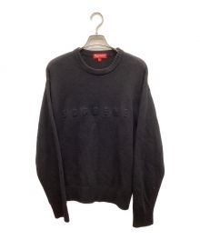 SUPREME（シュプリーム）の古着「EMBOSSED SWEATER」｜ブラック