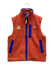 PUMA（プーマ）の古着「M THE NEVERWORNII SHERPA VEST」｜オレンジ