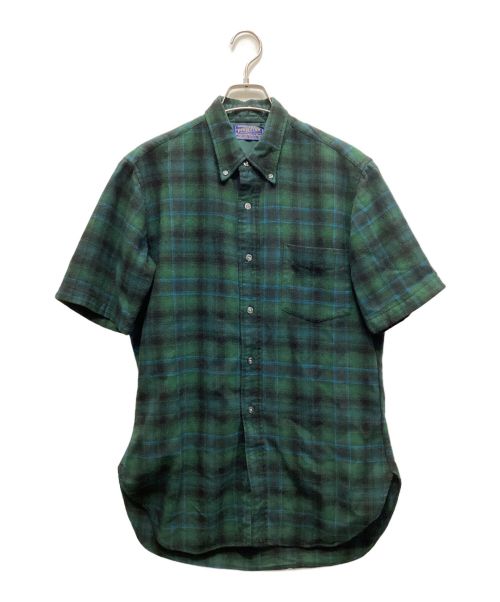 PENDLETON（ペンドルトン）PENDLETON (ペンドルトン) 50’sウールチェックシャツ グリーン サイズ:Ｍの古着・服飾アイテム