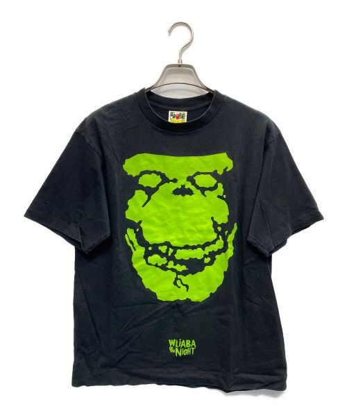 BAPE BY A BATHING APE（ベイプバイアベイシングエイプ）BAPE BY A BATHING APE (ベイプバイアベイシングエイプ) Tシャツ ブラック×グリーン サイズ:Ｍの古着・服飾アイテム