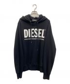 DIESELディーゼル）の古着「ビッグロゴパーカー」｜ブラック