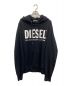 DIESEL（ディーゼル）の古着「ビッグロゴパーカー」｜ブラック