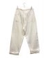 AURALEE (オーラリー) HARD TWIST FINX HEAVY CHINO BELTED PANTS ホワイト サイズ:4：7000円