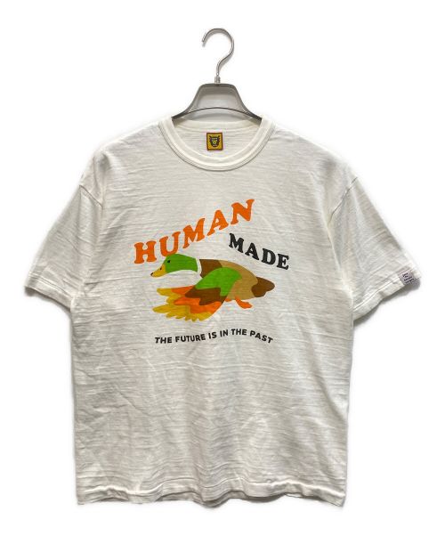 HUMAN MADE（ヒューマンメイド）HUMAN MADE (ヒューマンメイド) 半袖Tシャツ ホワイト サイズ:Lの古着・服飾アイテム