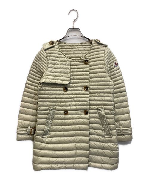 MONCLER（モンクレール）MONCLER (モンクレール) ライトダウンコート ベージュ サイズ:Mの古着・服飾アイテム