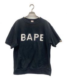 A BATHING APE（アベイシングエイプ）の古着「半袖スウェット」｜ネイビー