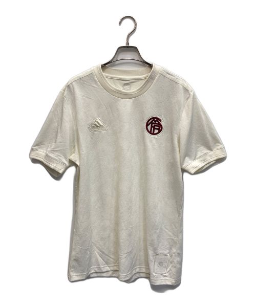 adidas（アディダス）adidas (アディダス) サッカーウェア(トップス) ベージュ サイズ:XL 未使用品の古着・服飾アイテム