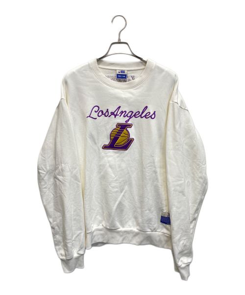 WIND AND SEA（ウィンド アンド シー）WIND AND SEA (ウィンド アンド シー) NBA LA Lakers ロゴスウェット ホワイト サイズ:Lの古着・服飾アイテム