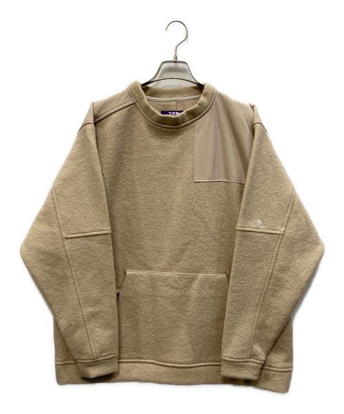 THE NORTHFACE PURPLELABEL（ザ・ノースフェイス パープルレーベル）THE NORTHFACE PURPLELABEL (ザ・ノースフェイス パープルレーベル) Wool Field Pullover Crewneck ベージュ サイズ:Mの古着・服飾アイテム