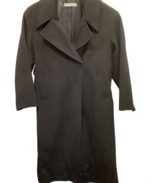 RANDEBOO（ランデブー）の古着「Basic wool long coat」｜ブラック