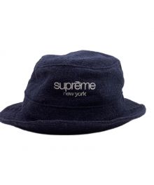 SUPREME×LORO PIANA（シュプリーム×ロロピアーナ）の古着「ロゴ刺繍バケットハット」｜ネイビー