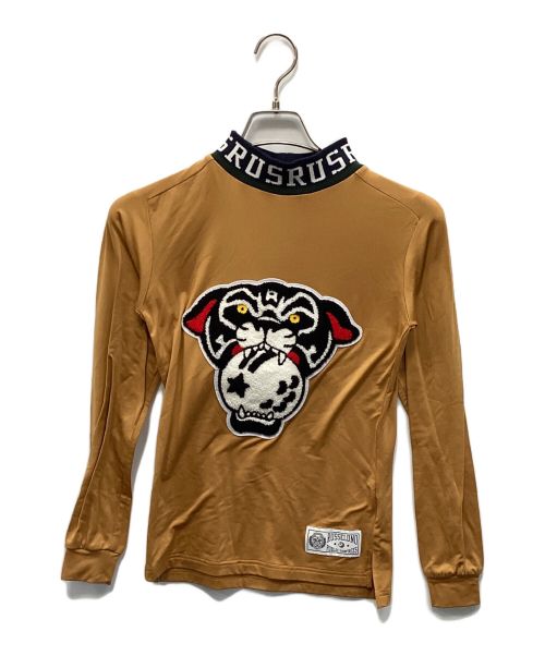 RUSSELUNO（ラッセルノ）RUSSELUNO (ラッセルノ) モックネックカットソー ブラウン 未使用品の古着・服飾アイテム