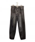 NVRFRGTネヴァーフォーゲット）の古着「3D Twisted Wide Leg Jeans」｜ブラック