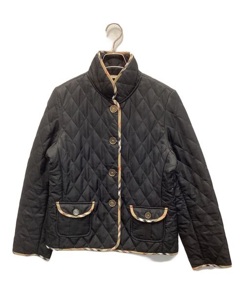 BURBERRY LONDON（バーバリーロンドン）BURBERRY LONDON (バーバリーロンドン) キルティングジャケット ブラック×ベージュ サイズ:XXLの古着・服飾アイテム