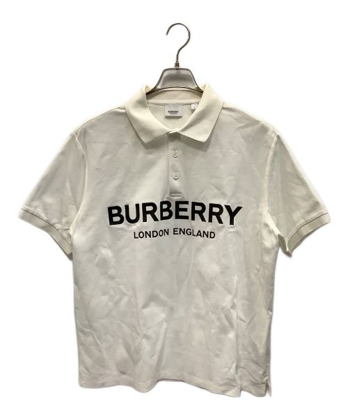 BURBERRY LONDON（バーバリーロンドン）BURBERRY LONDON (バーバリーロンドン) ポロシャツ ホワイト サイズ:Mの古着・服飾アイテム